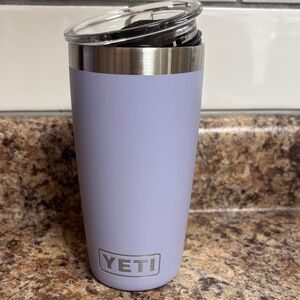 Yeti Pastel Purple Tumbler with Clear Lid
